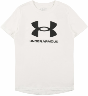 UNDER ARMOUR Funkčné tričko  čierna / biela