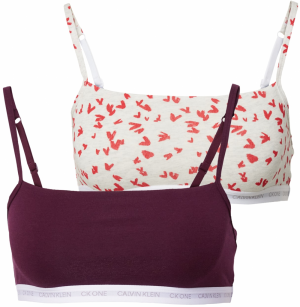 Calvin Klein Underwear Podprsenka  krémová / červená / červeno-fialová / biela