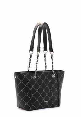 TAMARIS Shopper 'Anastasia Summer'  svetlosivá / čierna