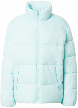 Tommy Jeans Zimná bunda  vodová / biela