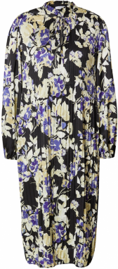 Love & Divine Košeľové šaty 'Love'  béžová / tmavofialová / čierna