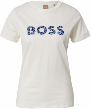 BOSS Orange Tričko 'Elogo'  modrá / tmavomodrá / fialová / biela