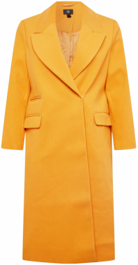 River Island Plus Prechodný kabát  svetlooranžová