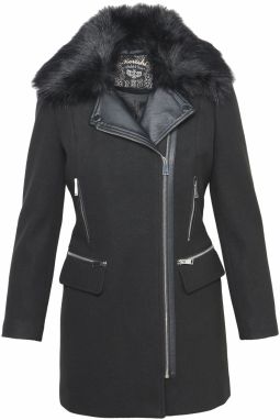 KOROSHI Prechodný kabát  čierna
