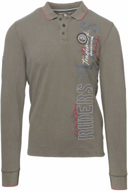 KOROSHI Tričko  olivová / červená / čierna / biela