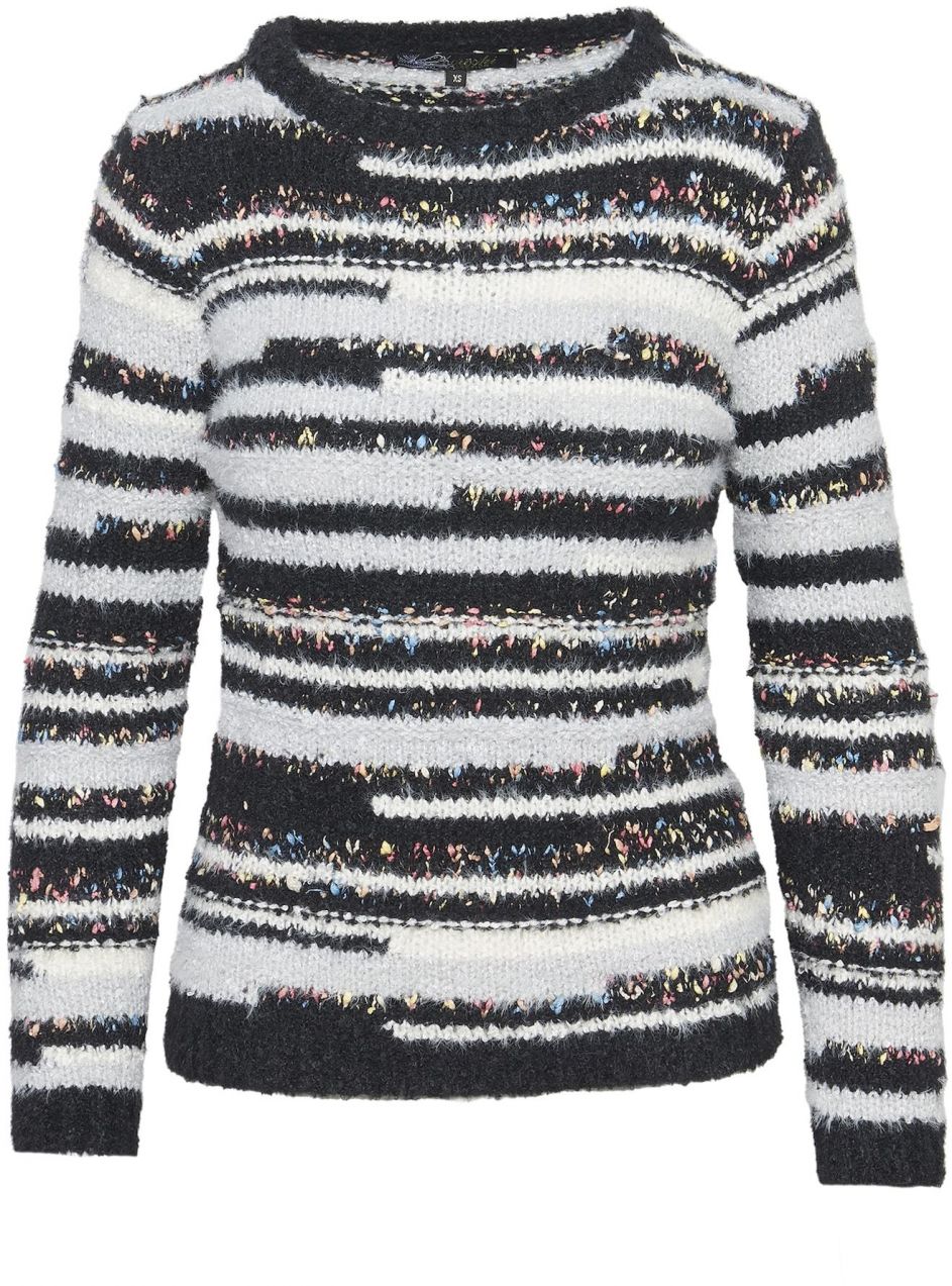 KOROSHI Sveter 'Punto'  čierna / biela