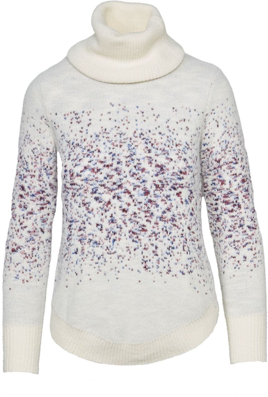 KOROSHI Sveter  fialová / šedobiela