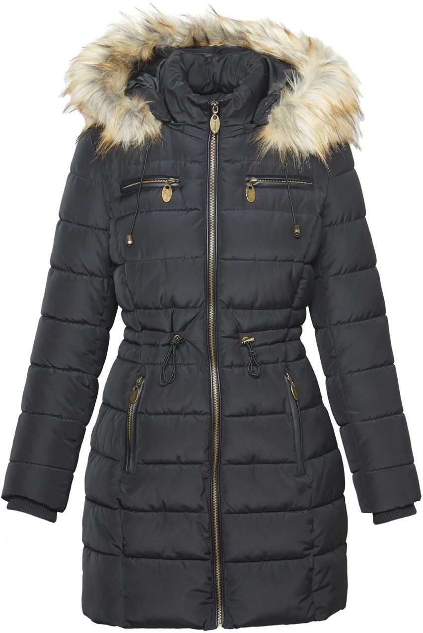 KOROSHI Zimná bunda  čierna
