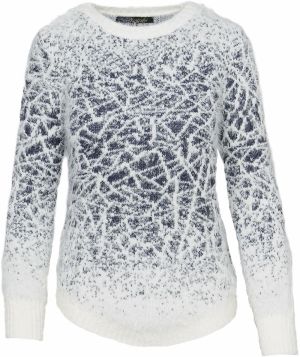 KOROSHI Sveter  tmavooranžová / biela