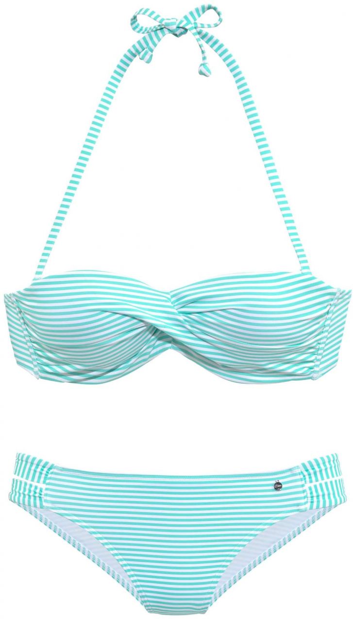 s.Oliver Bikiny  tyrkysová / biela