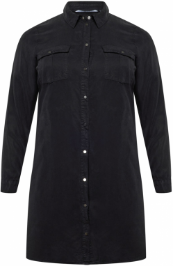 Vero Moda Curve Košeľové šaty 'SILA'  čierna