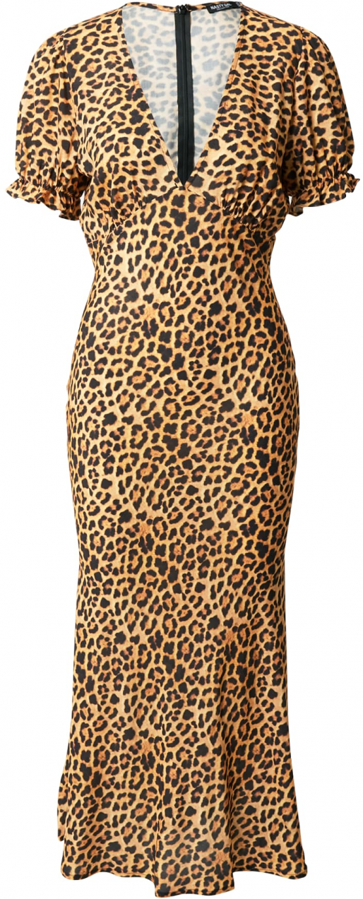 Nasty Gal Šaty  hnedá / čierna