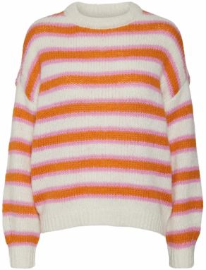 VERO MODA Sveter 'Rhapsody'  béžová / oranžová / svetloružová