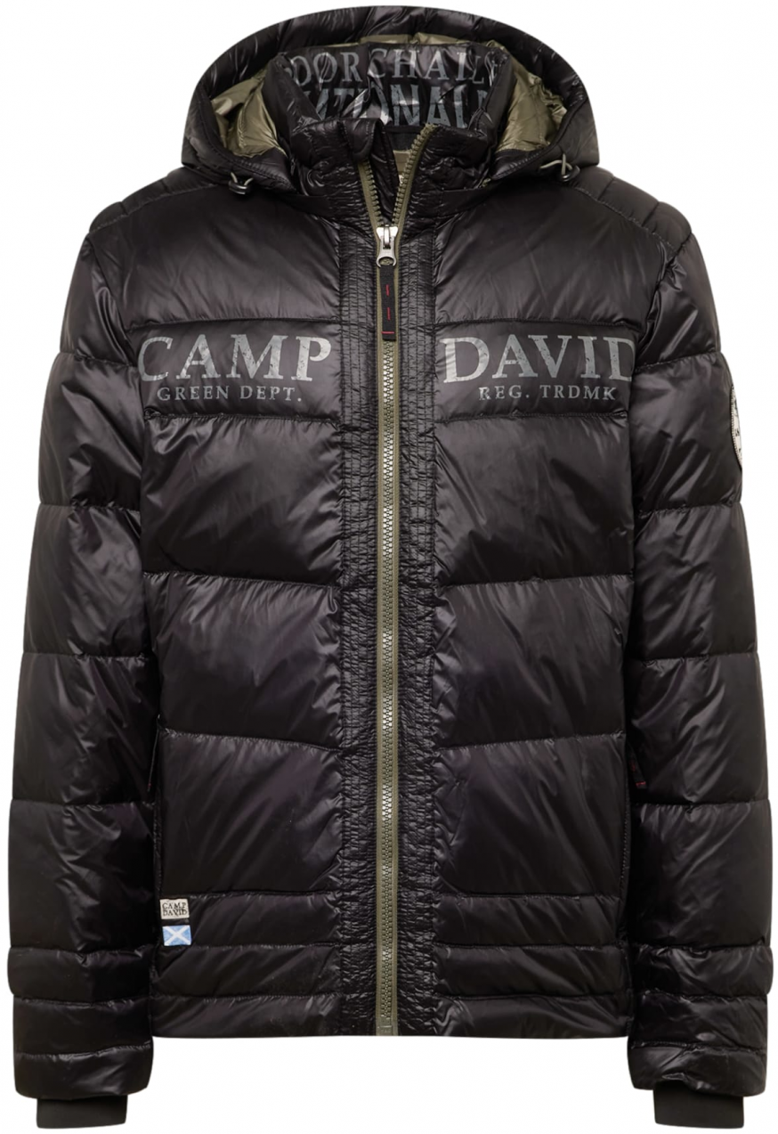 CAMP DAVID Zimná bunda  sivá / čierna