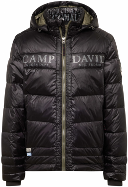 CAMP DAVID Zimná bunda  sivá / čierna