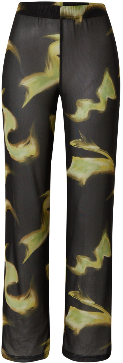 Résumé Nohavice  trstinová / svetlozelená / čierna