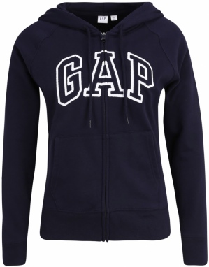 Gap Petite Tepláková bunda  námornícka modrá / biela