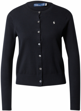 Polo Ralph Lauren Kardigán  čierna / biela