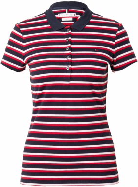 TOMMY HILFIGER Tričko  námornícka modrá / červená / biela