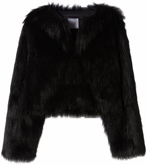 Bershka Prechodná bunda  čierna