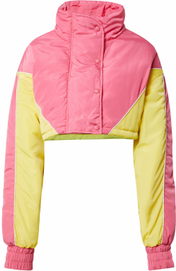 Nasty Gal Prechodná bunda  svetložltá / svetlozelená / svetloružová / biela