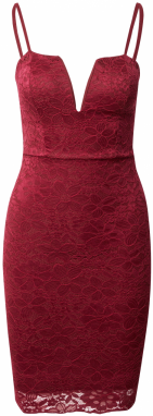 WAL G. Kokteilové šaty 'HONEY'  vínovo červená