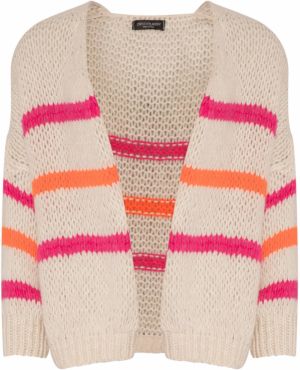 SASSYCLASSY Oversize kardigán  telová / mandarínková / malinová