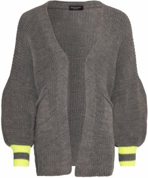 SASSYCLASSY Oversize kardigán  tmavosivá / limetová