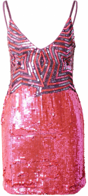 Nasty Gal Kokteilové šaty  fialová / ružová