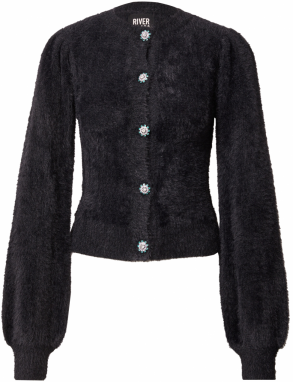 River Island Kardigán  čierna