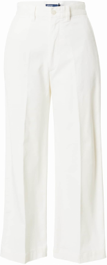 Polo Ralph Lauren Nohavice s pukmi  biela