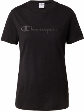Champion Authentic Athletic Apparel Tričko  sivá / čierna