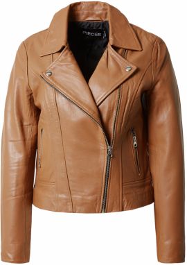 PIECES Prechodná bunda 'SUSSE'  sépiová