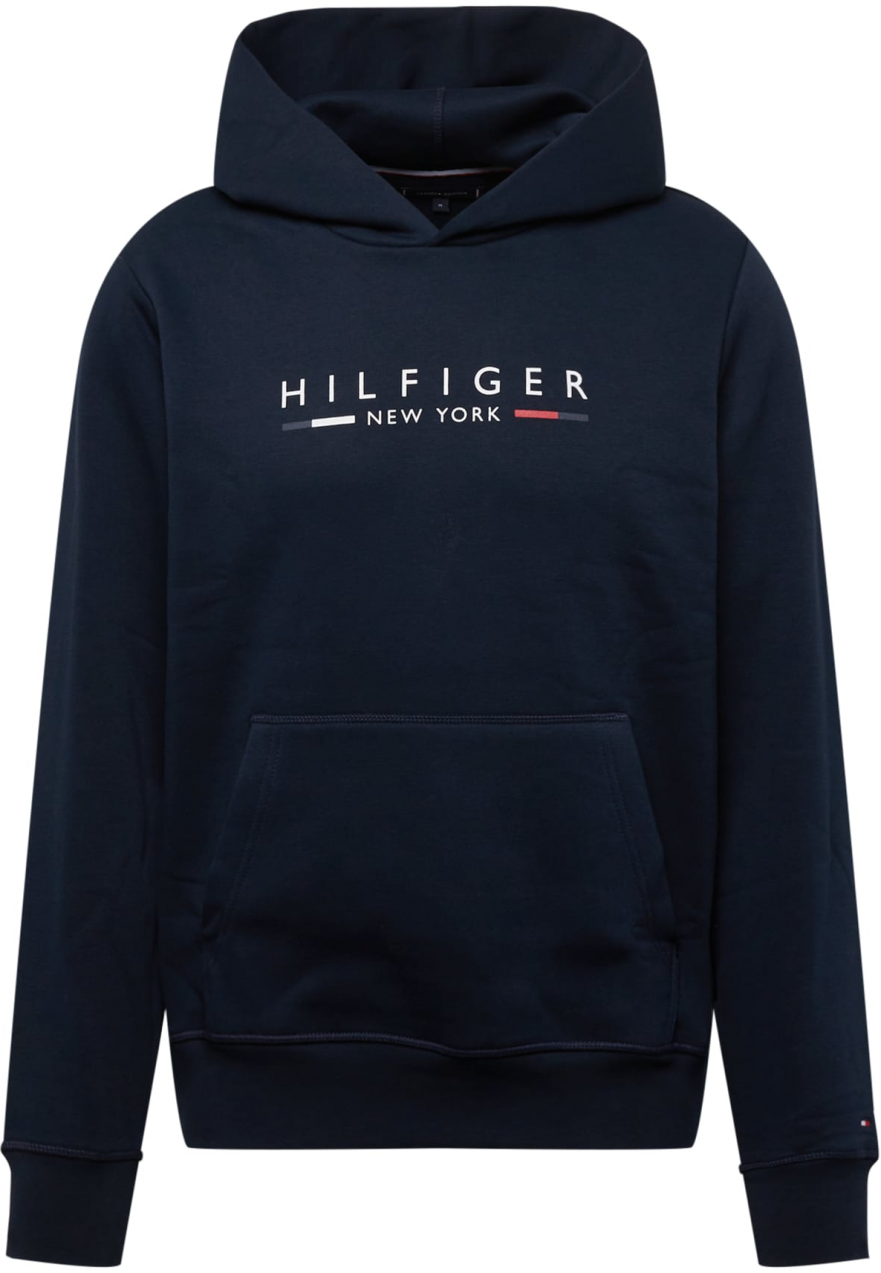 TOMMY HILFIGER Mikina 'NEW YORK'  námornícka modrá / červená / biela