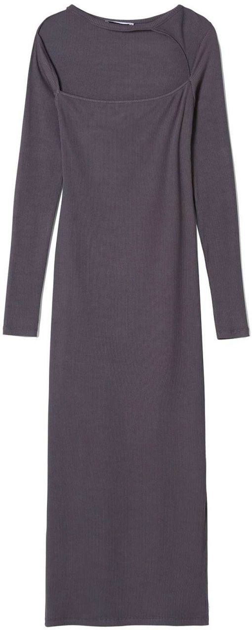 Bershka Šaty  tmavosivá