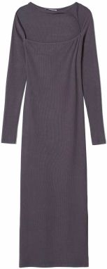 Bershka Šaty  tmavosivá