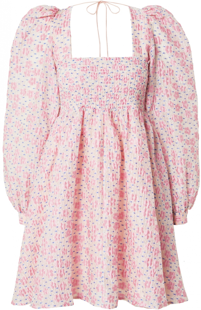 Custommade Šaty 'Jenny'  modrá / ružová / púdrová