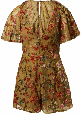 Nasty Gal Overal  béžová / olivová / petrolejová / vínovo červená