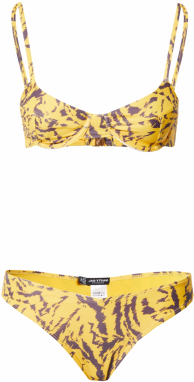 Nasty Gal Bikiny  horčicová / antracitová