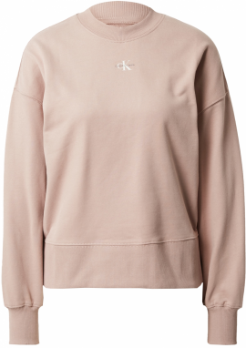 Calvin Klein Jeans Mikina  staroružová / čierna / biela