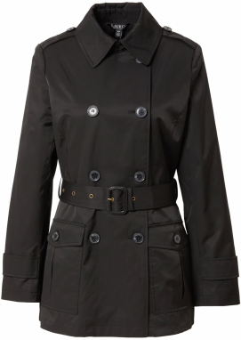 Lauren Ralph Lauren Prechodný kabát  čierna