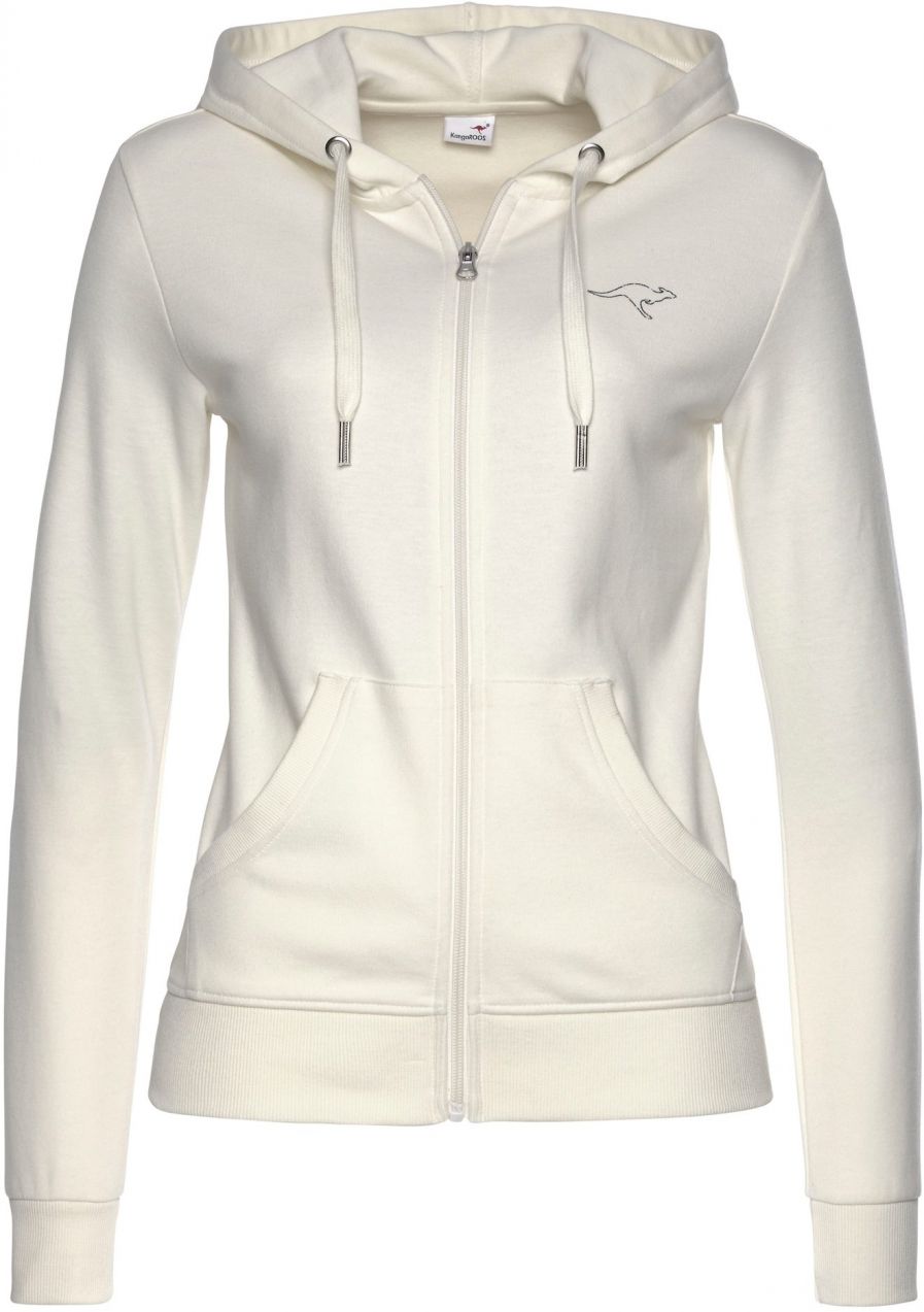 KangaROOS Tepláková bunda  sivá / šedobiela