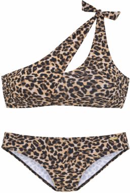 BRUNO BANANI Bikiny  nebielená / piesková / hnedá / čierna