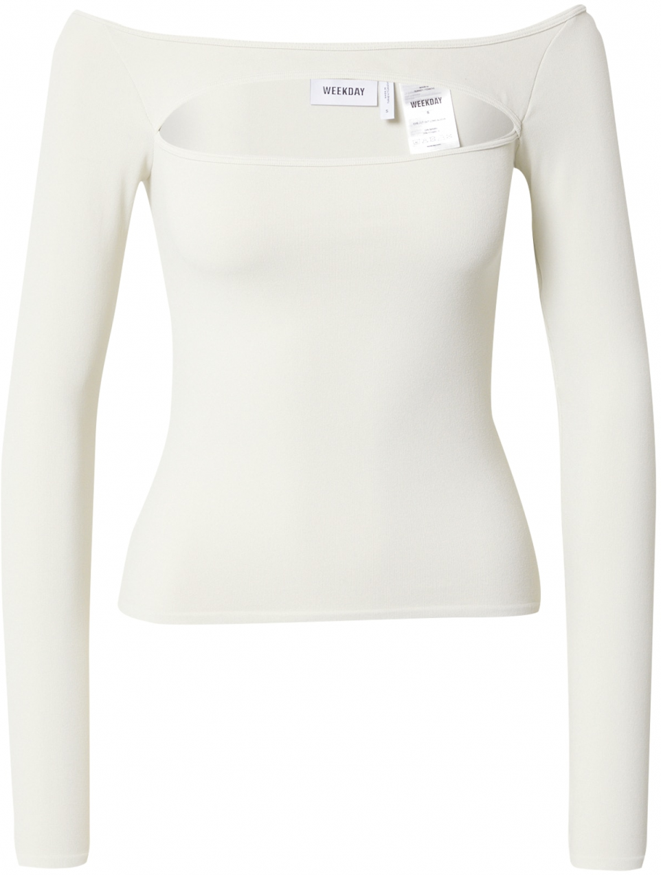 WEEKDAY Tričko 'Evie'  prírodná biela