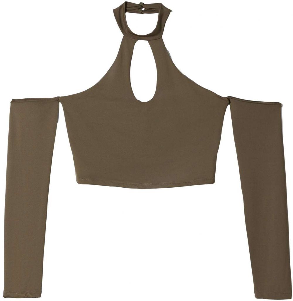 Bershka Tričko  kaki