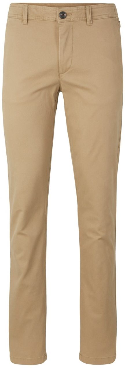 TOM TAILOR Chino nohavice  tmavobéžová