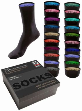 H.I.S Ponožky  zmiešané farby / čierna