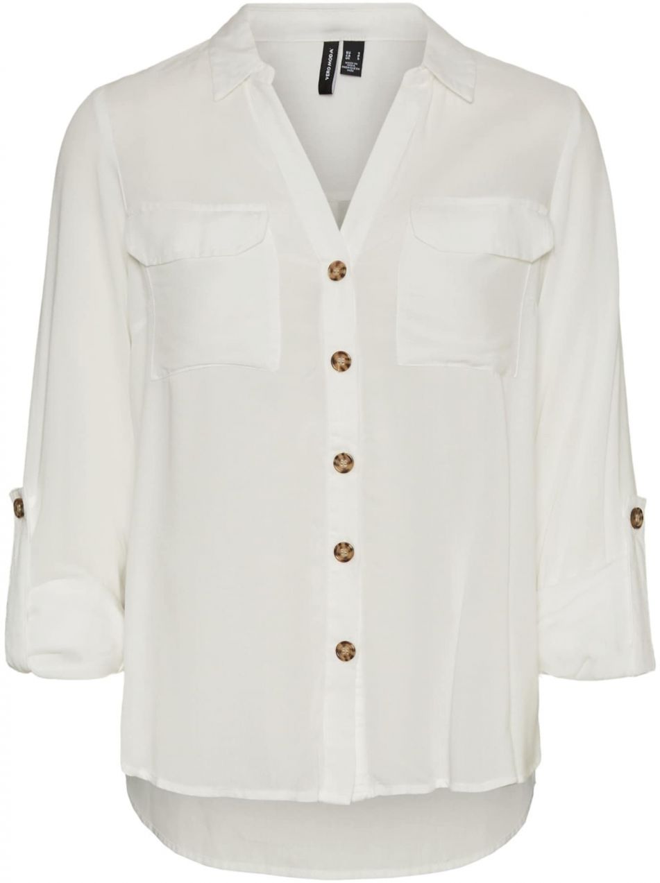 Vero Moda Tall Blúzka 'Bumpy'  šedobiela