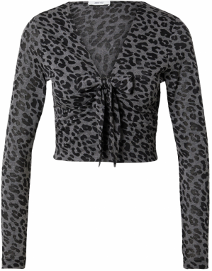 ABOUT YOU Tričko 'Elaine'  tmavosivá / čierna