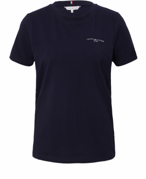 TOMMY HILFIGER Tričko  tmavomodrá / červená / biela